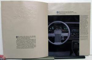 1987 Dodge Lancer Touring Sedan LE Options Interior Exterior Sales Brochure