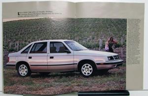 1987 Dodge Lancer Touring Sedan LE Options Interior Exterior Sales Brochure
