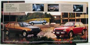 1983 Dodge Colt Imported Mitsubishi Motors Deluxe Hatchback RS LS Sales Brochure