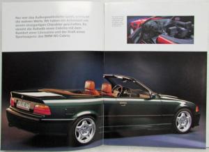 1994 BMW M3 Cabrio Sales Brochure - German Text
