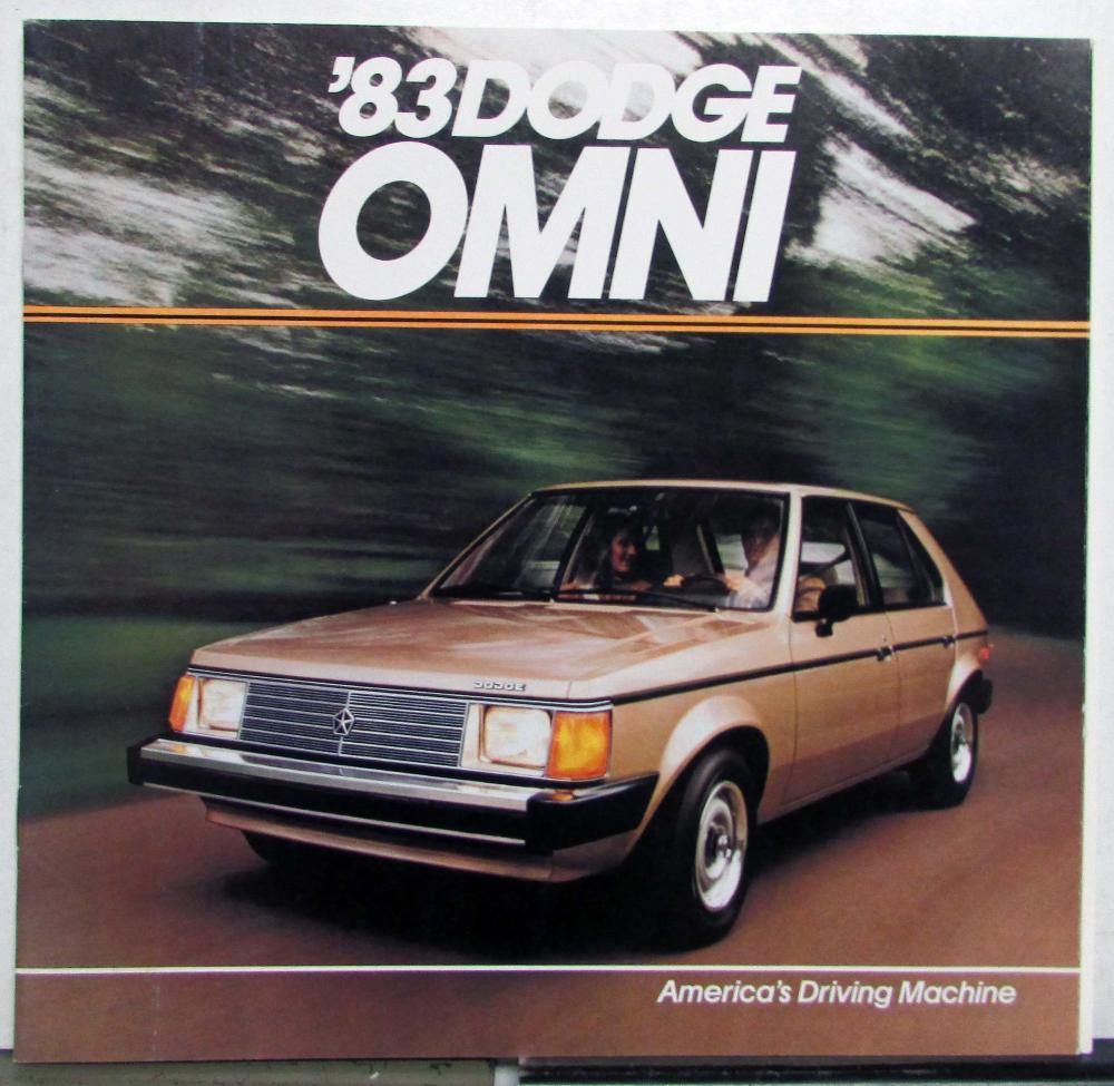 1983 Dodge Omni Custom Interior Exterior Sales Brochure