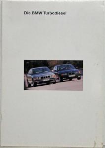 1993 BMW Turbodiesel Sales Brochure - German Text