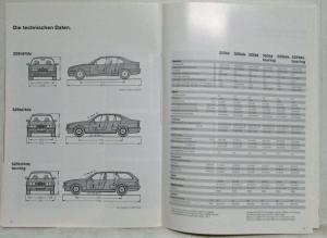 1993 BMW Turbodiesel Sales Brochure - German Text
