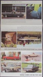 1965 Dodge Car Full Line Saver Sales Brochure Dart Coronet Polara Custom Monaco