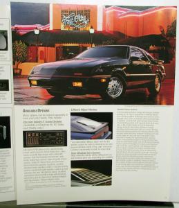 1989 Dodge Daytona Shelby ES Turbo Options Interior Exterior Sales Brochure