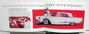 1958 Ford Thunderbird Dealer Sales Brochure Folder 4 Passenger Car Orig 12/57