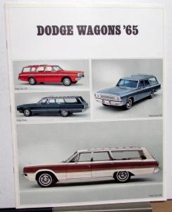 1965 Dodge Wagons Sales Brochure Dart Coronet Polara Sportsman Custom 880 Large