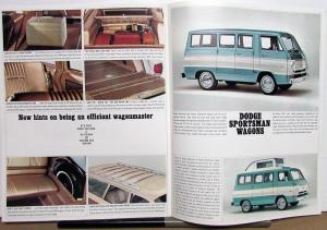 1965 Dodge Wagons Sales Brochure Dart Coronet Polara Sportsman Custom 880 Large