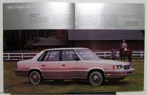 1986 Dodge 600 Club Coupe Convertible SE Series Features Specs Sales Brochure