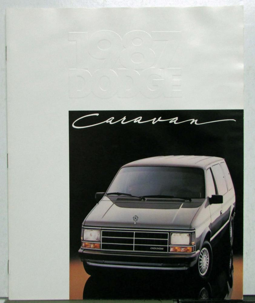 1987 Dodge Caravan SE LE Options Interior Exterior Sales Brochure