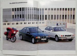 1994 BMW Emergency Vehicles for Authorities and Org Sales Brochure - German Text