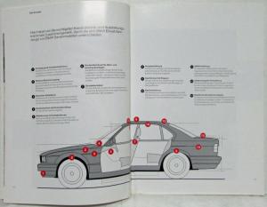 1994 BMW Emergency Vehicles for Authorities and Org Sales Brochure - German Text