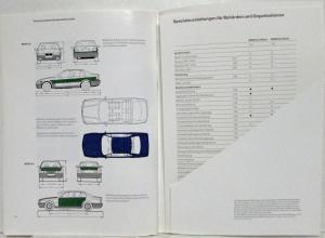 1994 BMW Emergency Vehicles for Authorities and Org Sales Brochure - German Text