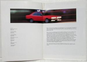 1994 BMW Emergency Vehicles for the Fire Brigade Sales Brochure - German Text