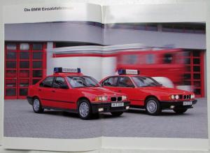 1994 BMW Emergency Vehicles for the Fire Brigade Sales Brochure - German Text