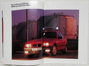 1994 BMW Emergency Vehicles for the Fire Brigade Sales Brochure - German Text