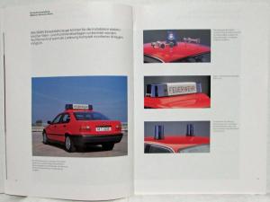 1994 BMW Emergency Vehicles for the Fire Brigade Sales Brochure - German Text