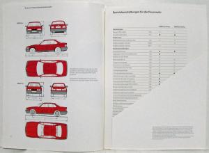 1994 BMW Emergency Vehicles for the Fire Brigade Sales Brochure - German Text