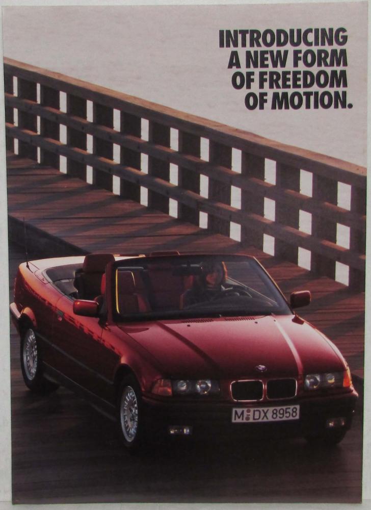 1993 BMW New 325i Convertible Sales Folder