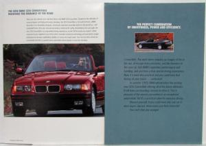 1993 BMW New 325i Convertible Sales Folder