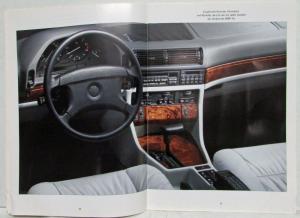 1992 BMW 7-Series Prestige Sales Brochure - German Text