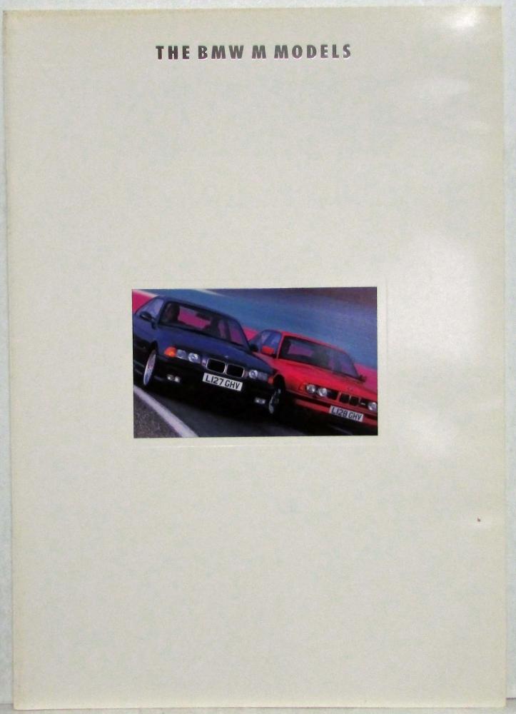 1993 BMW M3 and M5 Models Sales Brochure