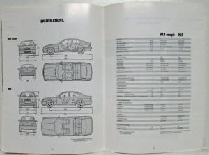 1993 BMW M3 and M5 Models Sales Brochure