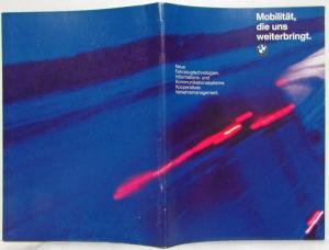 1994 BMW Mobility that Takes Us Further Sales Brochure - Z13 C1 E1