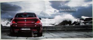 2005 BMW M6 Grand Touring Car Sales Brochure