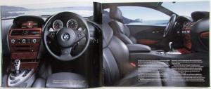 2005 BMW M6 Grand Touring Car Sales Brochure