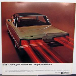 1966 Dodge Polara Monaco Oversized Mopar Sales Brochure Color Original