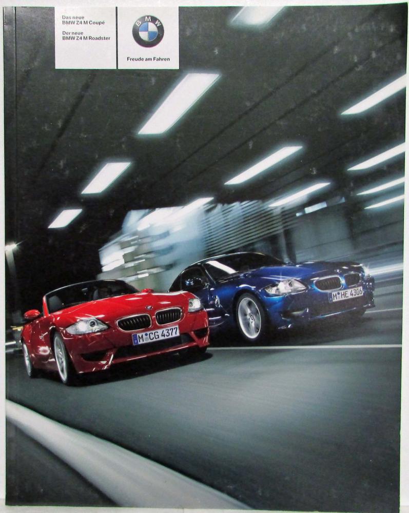 2006 BMW Z4 M Roadster and Coupe Sales Brochure German Text 2006 BMW Z4 M Roadster and Coupe Sales Brochure German Text