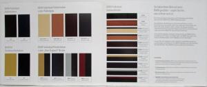 2006 BMW Z4 M Roadster and Coupe Color and Upholstery Selections Folder - German