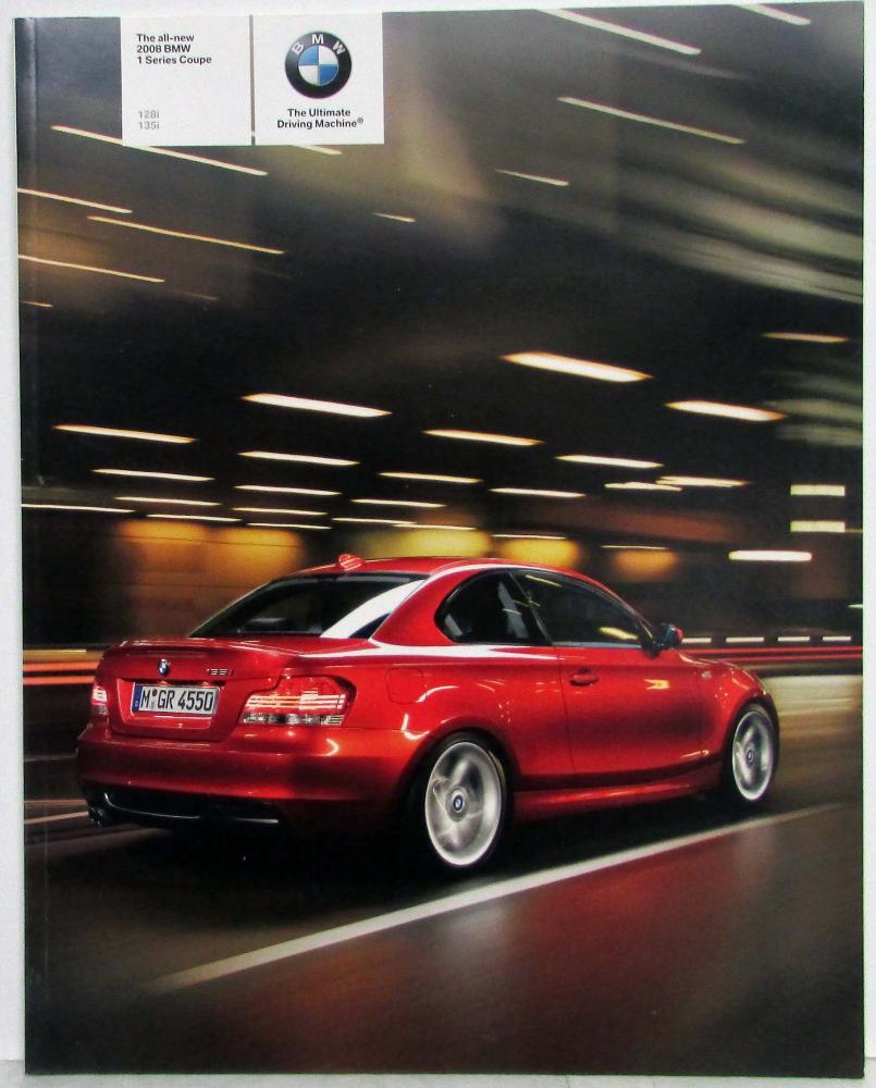 2008 BMW 1 Series Coupe Prestige Sales Brochure - 128i 135i