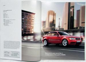2008 BMW 1 Series Coupe Prestige Sales Brochure - 128i 135i
