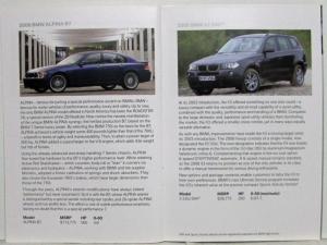 2008-2009 BMW Media Information US Press Kit