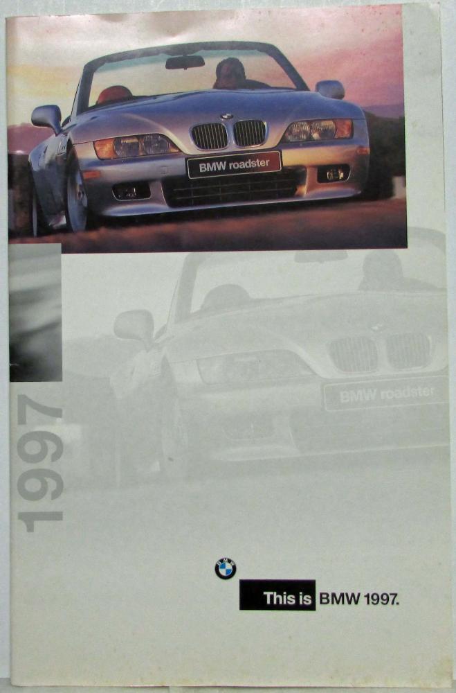 1997 BMW Full Line Driving Spirit Sales Brochure