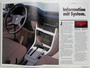 1987 BMW 524d 524td Dynamic and Stylish Diesel Sales Brochure - German Text
