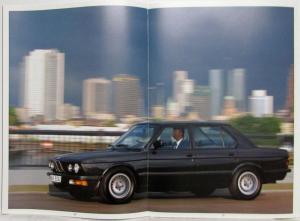 1987 BMW 524d 524td Dynamic and Stylish Diesel Sales Brochure - German Text