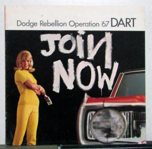 1967 Dodge Dart Mopar Sales Brochure Color Original GT 270