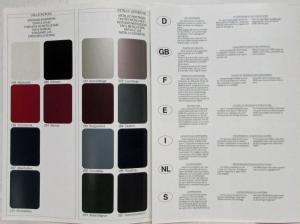 1988 BMW Color and Upholstery - Farben Polster Folder - Multi-language