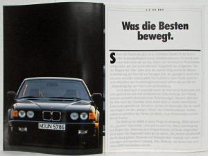 1989 BMW 730i 735i 735iL Sales Brochure - German Text