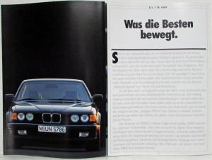 1990 BMW 730i 735i 735iL Sales Brochure - German Text