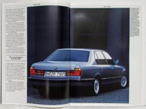 1990 BMW 730i 735i 735iL Sales Brochure - German Text