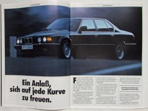 1990 BMW 730i 735i 735iL Sales Brochure - German Text