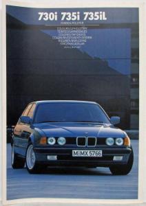 1986 BMW Color and Upholstery - Farben Polster Folder - Multi-language