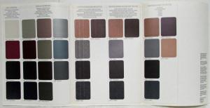 1986 BMW Color and Upholstery - Farben Polster Folder - Multi-language