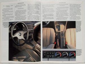 1986 BMW 730i 735i 735iL Sales Brochure - German Text