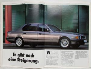 1986 BMW 730i 735i 735iL Sales Brochure - German Text