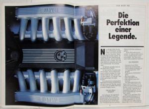 1986 BMW 730i 735i 735iL Sales Brochure - German Text